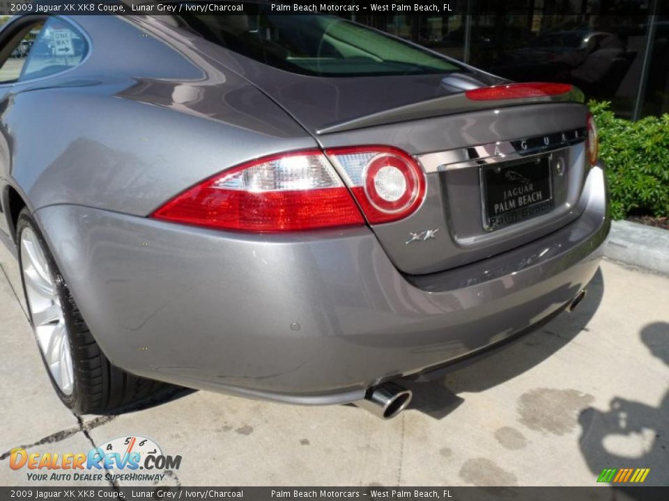 2009 Jaguar XK XK8 Coupe Lunar Grey / Ivory/Charcoal Photo #5