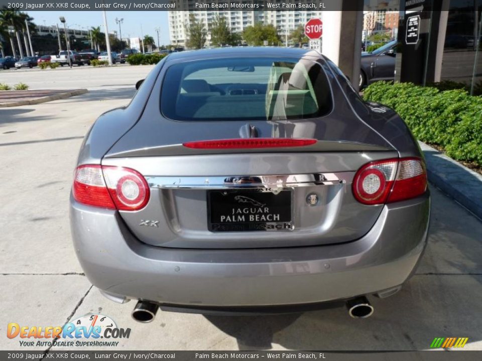 2009 Jaguar XK XK8 Coupe Lunar Grey / Ivory/Charcoal Photo #7