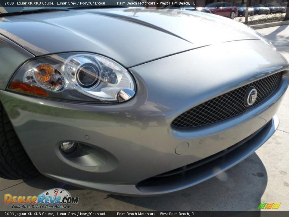2009 Jaguar XK XK8 Coupe Lunar Grey / Ivory/Charcoal Photo #8
