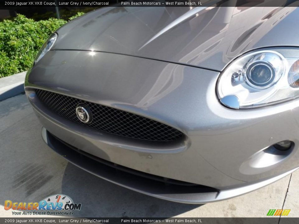 2009 Jaguar XK XK8 Coupe Lunar Grey / Ivory/Charcoal Photo #9