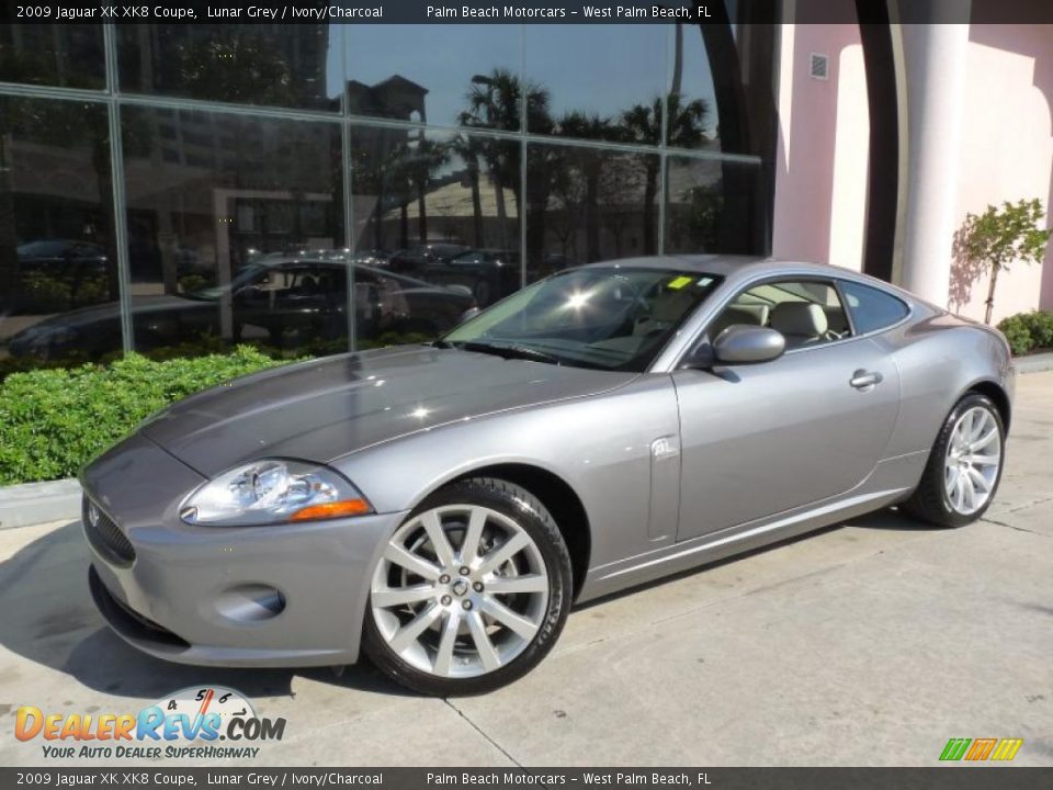 2009 Jaguar XK XK8 Coupe Lunar Grey / Ivory/Charcoal Photo #10