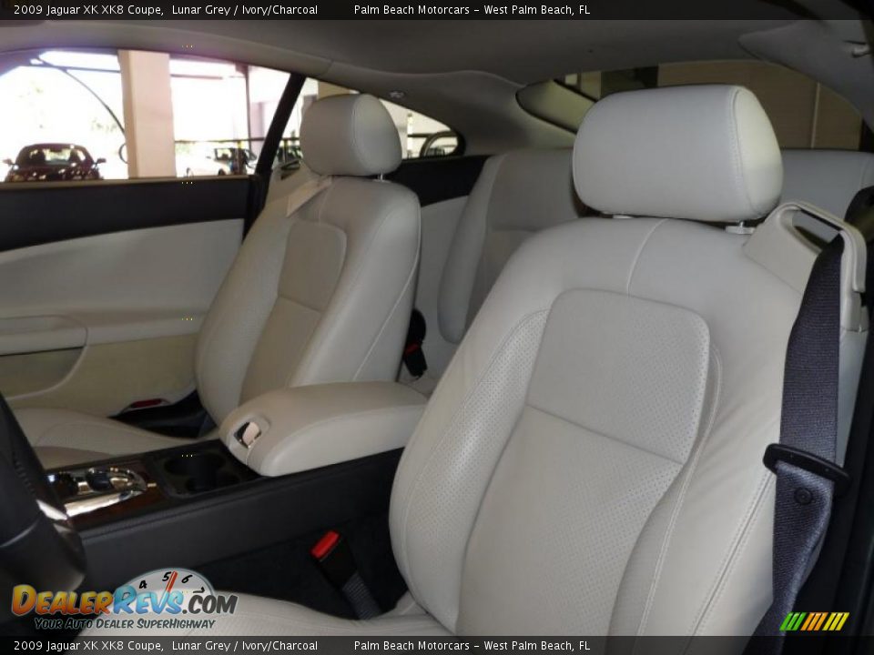 2009 Jaguar XK XK8 Coupe Lunar Grey / Ivory/Charcoal Photo #16