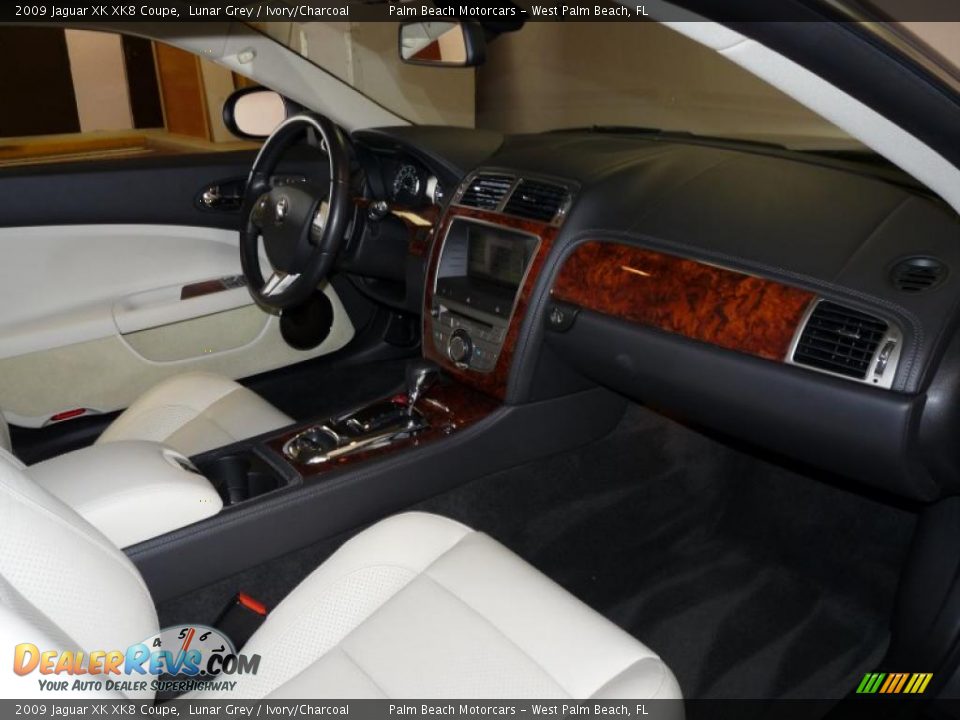 2009 Jaguar XK XK8 Coupe Lunar Grey / Ivory/Charcoal Photo #19