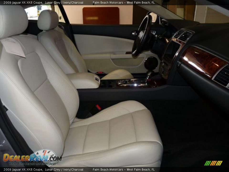 2009 Jaguar XK XK8 Coupe Lunar Grey / Ivory/Charcoal Photo #21