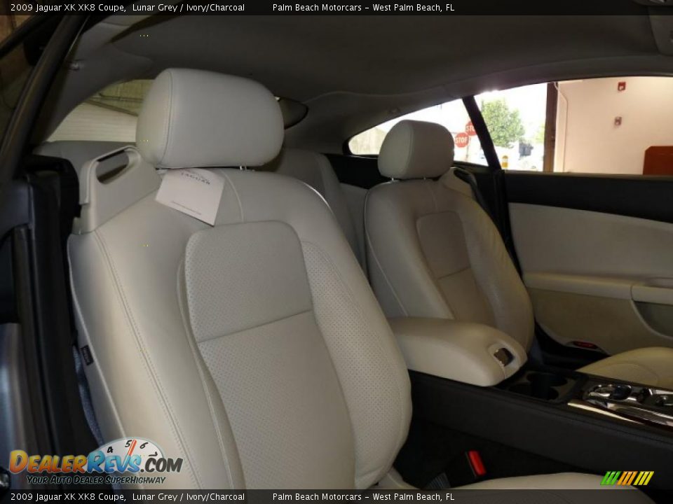 2009 Jaguar XK XK8 Coupe Lunar Grey / Ivory/Charcoal Photo #22
