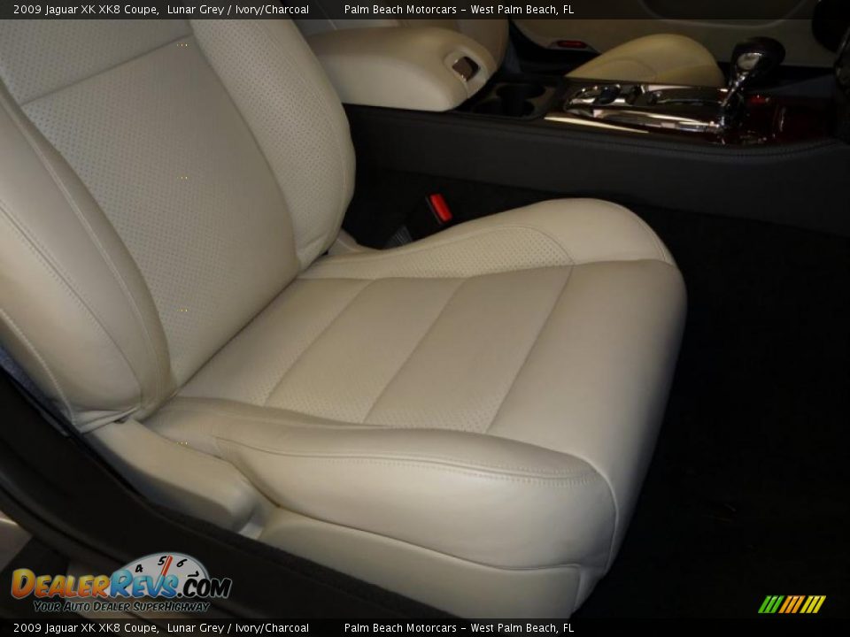 2009 Jaguar XK XK8 Coupe Lunar Grey / Ivory/Charcoal Photo #23