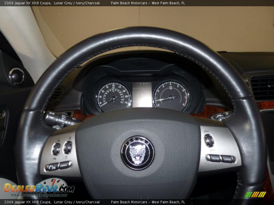 2009 Jaguar XK XK8 Coupe Lunar Grey / Ivory/Charcoal Photo #30