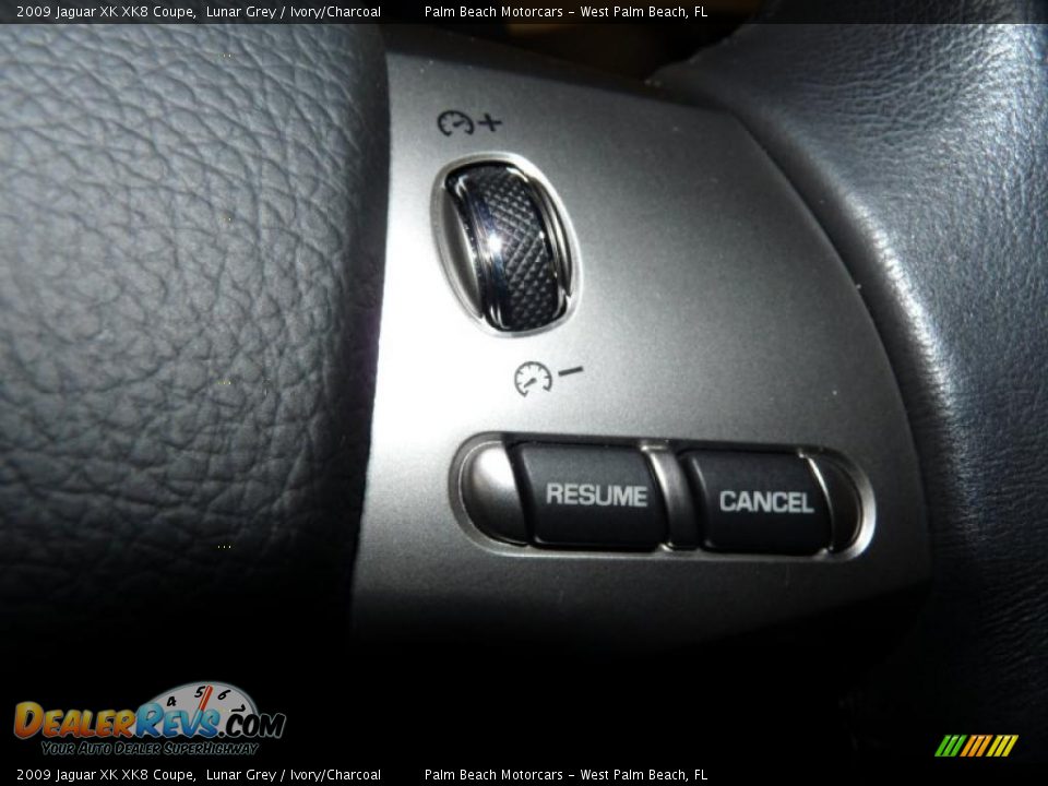 2009 Jaguar XK XK8 Coupe Lunar Grey / Ivory/Charcoal Photo #32