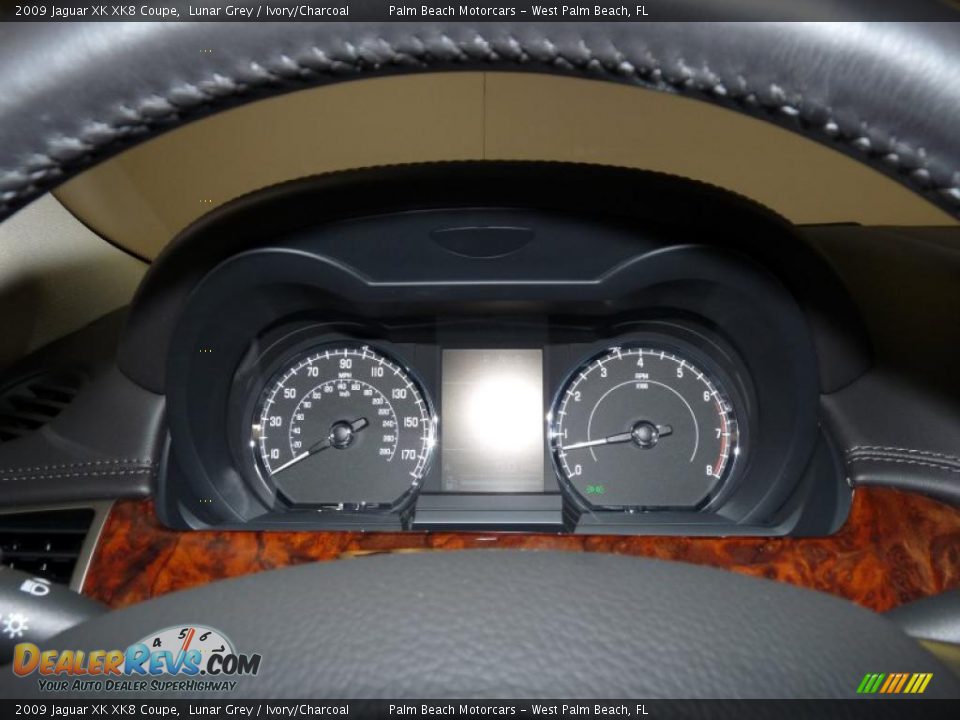 2009 Jaguar XK XK8 Coupe Lunar Grey / Ivory/Charcoal Photo #33