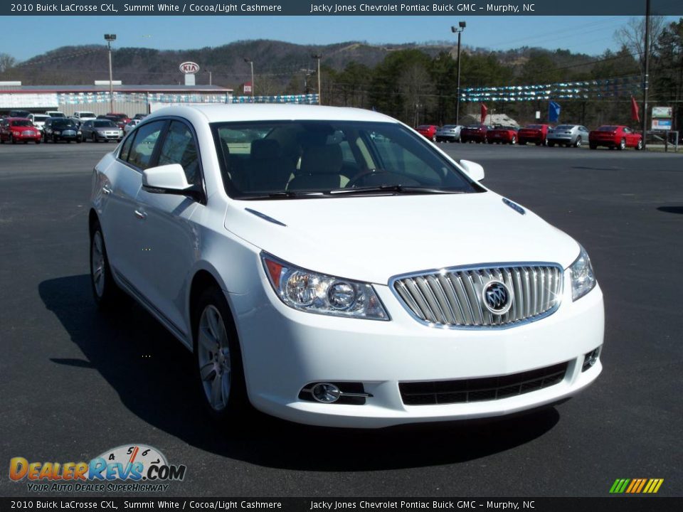 2010 Buick LaCrosse CXL Summit White / Cocoa/Light Cashmere Photo #4