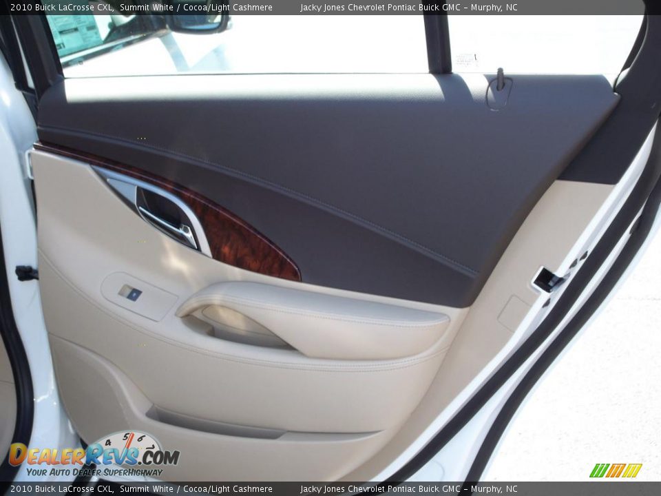 2010 Buick LaCrosse CXL Summit White / Cocoa/Light Cashmere Photo #7