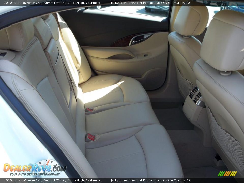 2010 Buick LaCrosse CXL Summit White / Cocoa/Light Cashmere Photo #8