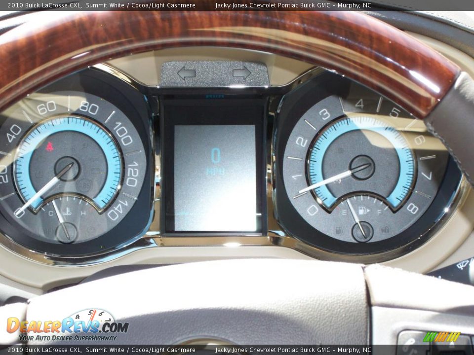 2010 Buick LaCrosse CXL Summit White / Cocoa/Light Cashmere Photo #13