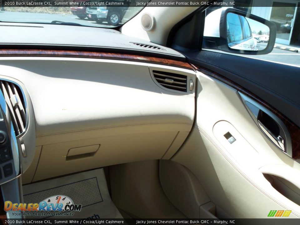 2010 Buick LaCrosse CXL Summit White / Cocoa/Light Cashmere Photo #18
