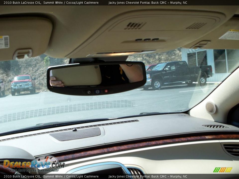 2010 Buick LaCrosse CXL Summit White / Cocoa/Light Cashmere Photo #20
