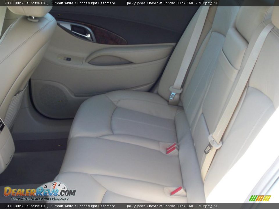 2010 Buick LaCrosse CXL Summit White / Cocoa/Light Cashmere Photo #27