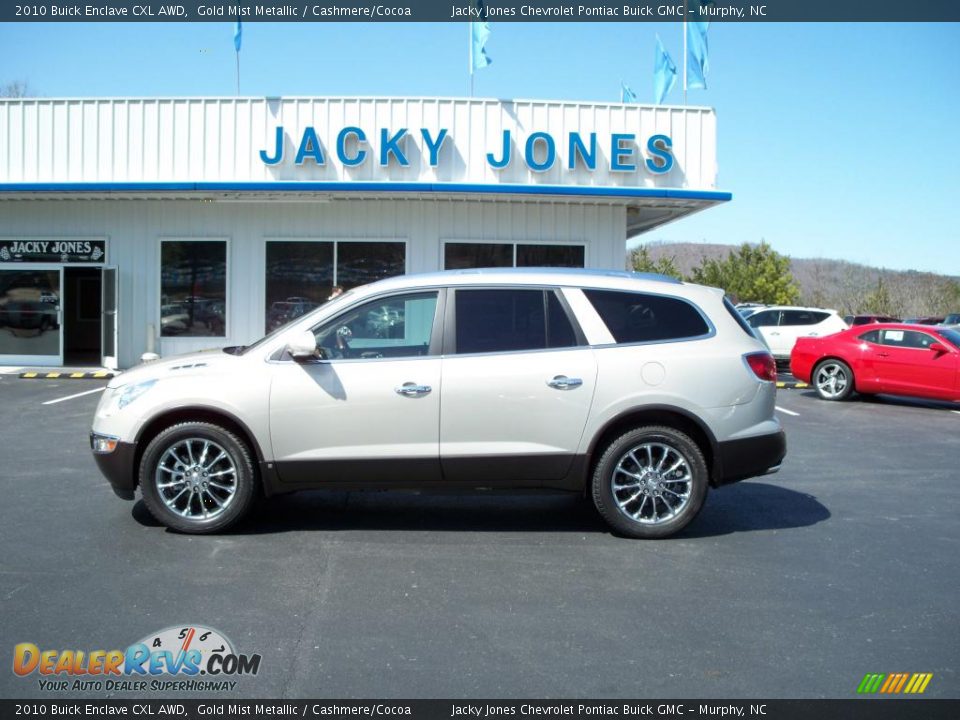 2010 Buick Enclave CXL AWD Gold Mist Metallic / Cashmere/Cocoa Photo #28