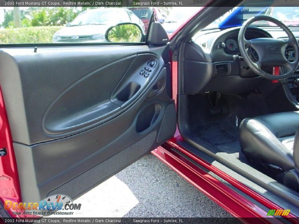 2003 Ford Mustang GT Coupe Redfire Metallic / Dark Charcoal Photo #9