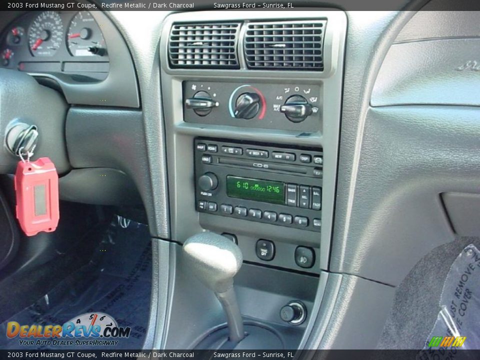 2003 Ford Mustang GT Coupe Redfire Metallic / Dark Charcoal Photo #14