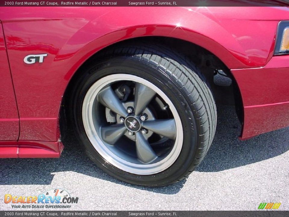 2003 Ford Mustang GT Coupe Redfire Metallic / Dark Charcoal Photo #16