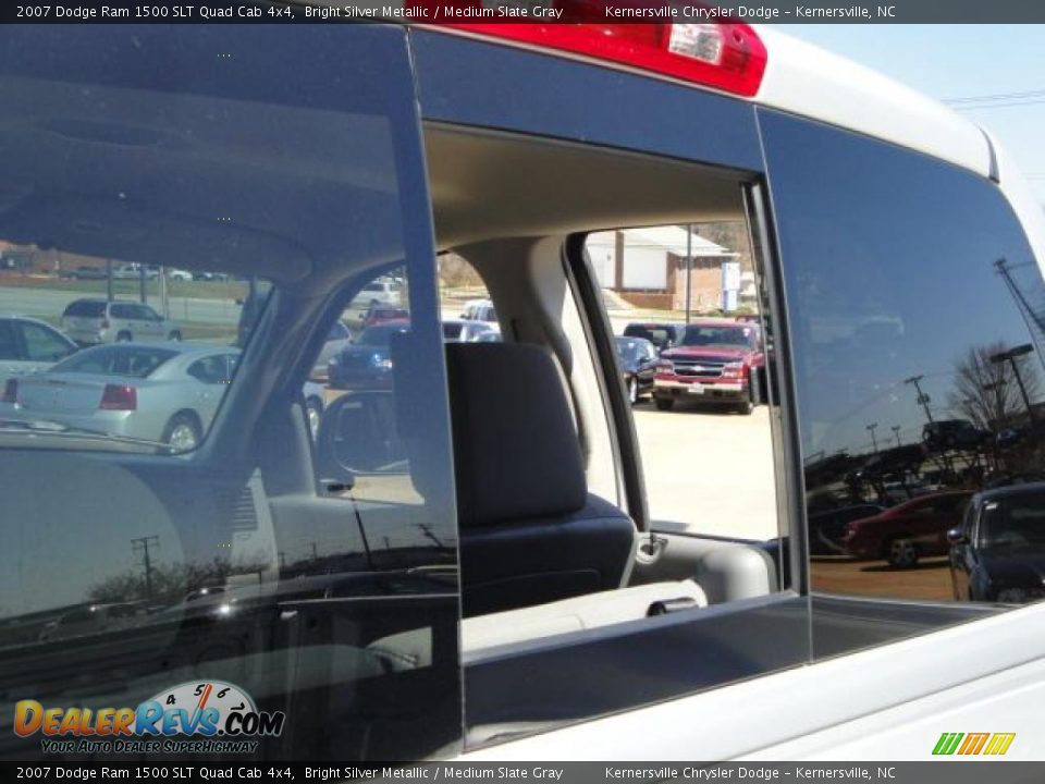 2007 Dodge Ram 1500 SLT Quad Cab 4x4 Bright Silver Metallic / Medium Slate Gray Photo #9