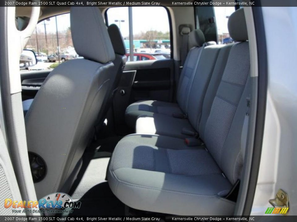 2007 Dodge Ram 1500 SLT Quad Cab 4x4 Bright Silver Metallic / Medium Slate Gray Photo #15