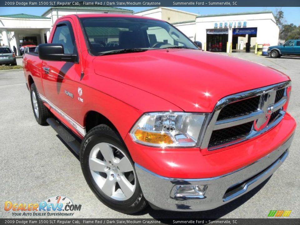 2009 Dodge Ram 1500 SLT Regular Cab Flame Red / Dark Slate/Medium Graystone Photo #1