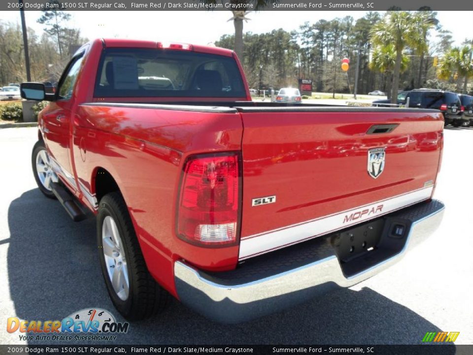 2009 Dodge Ram 1500 SLT Regular Cab Flame Red / Dark Slate/Medium Graystone Photo #12