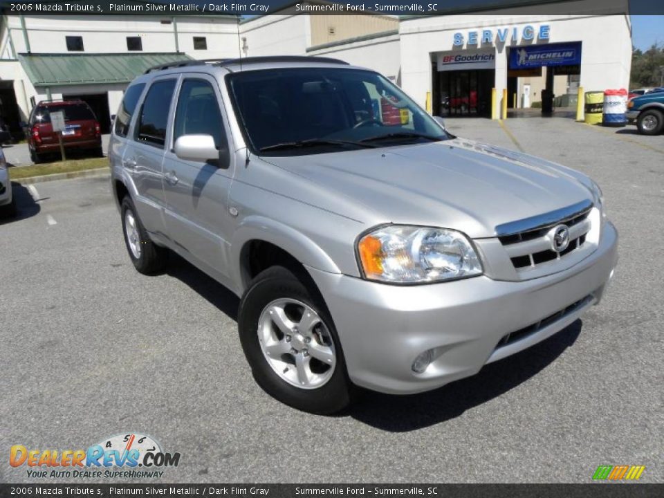 2006 Mazda Tribute s Platinum Silver Metallic / Dark Flint Gray Photo #1
