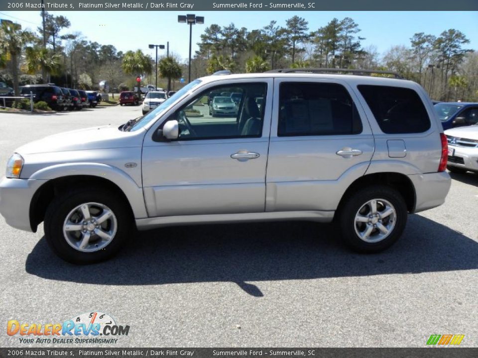 2006 Mazda Tribute s Platinum Silver Metallic / Dark Flint Gray Photo #2