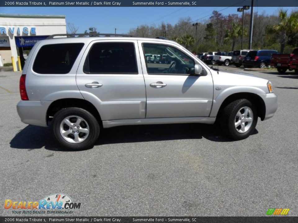 2006 Mazda Tribute s Platinum Silver Metallic / Dark Flint Gray Photo #13
