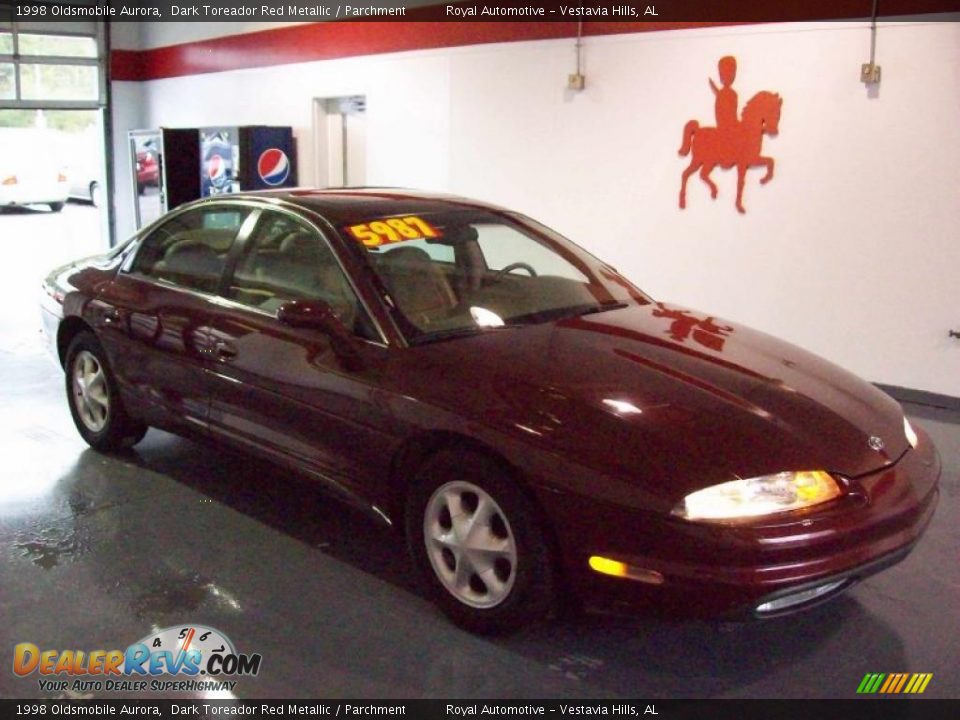 1998 Oldsmobile Aurora Dark Toreador Red Metallic / Parchment Photo #1