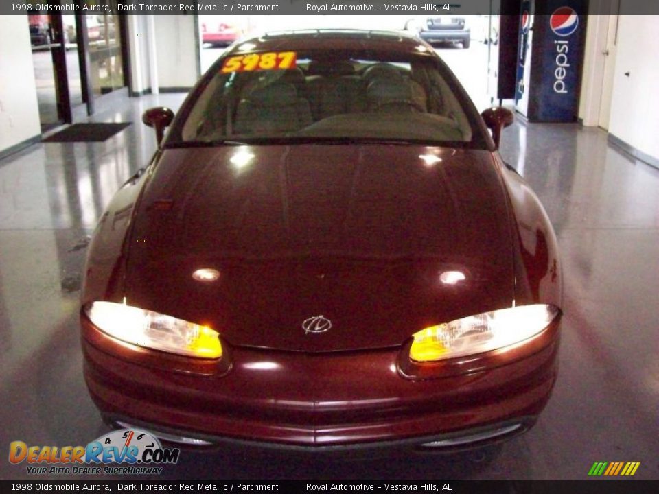 1998 Oldsmobile Aurora Dark Toreador Red Metallic / Parchment Photo #2