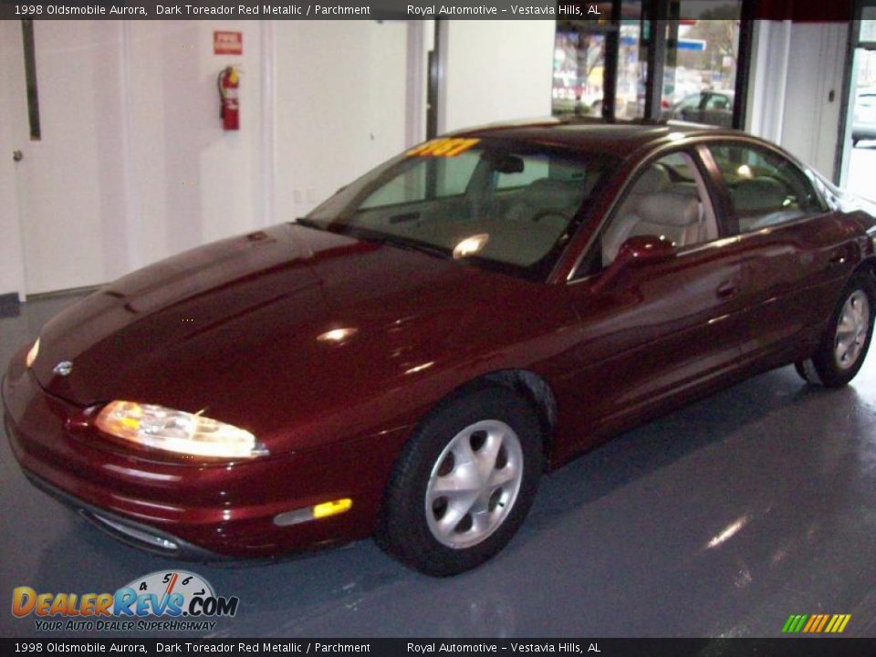 1998 Oldsmobile Aurora Dark Toreador Red Metallic / Parchment Photo #3