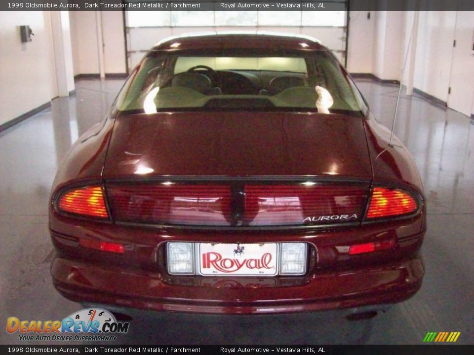 1998 Oldsmobile Aurora Dark Toreador Red Metallic / Parchment Photo #5