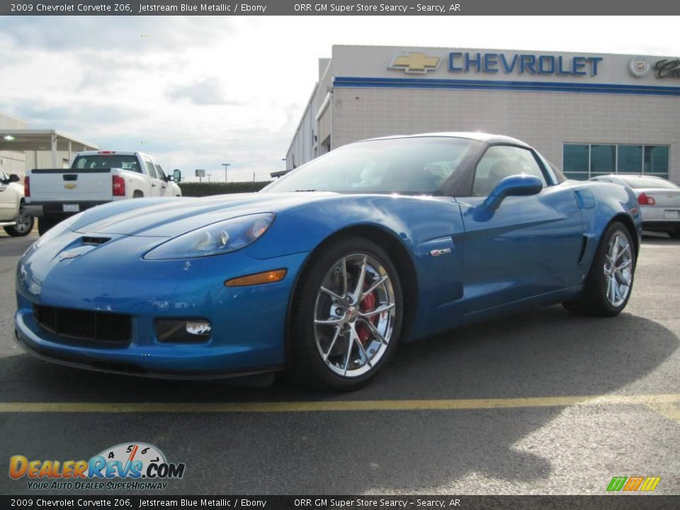 2009 Chevrolet Corvette Z06 Jetstream Blue Metallic / Ebony Photo #2