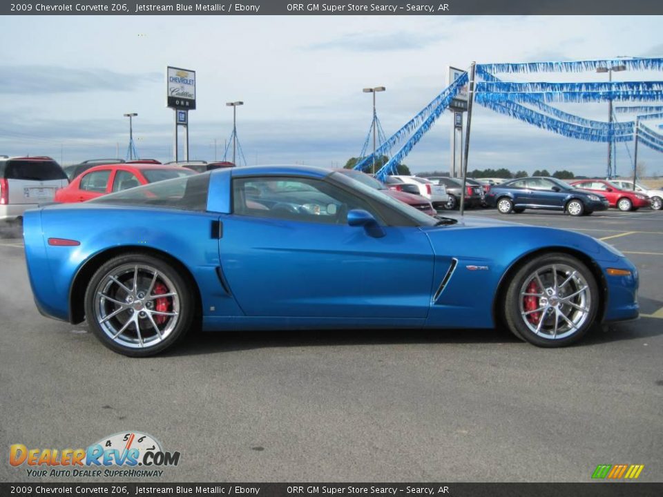 2009 Chevrolet Corvette Z06 Jetstream Blue Metallic / Ebony Photo #3