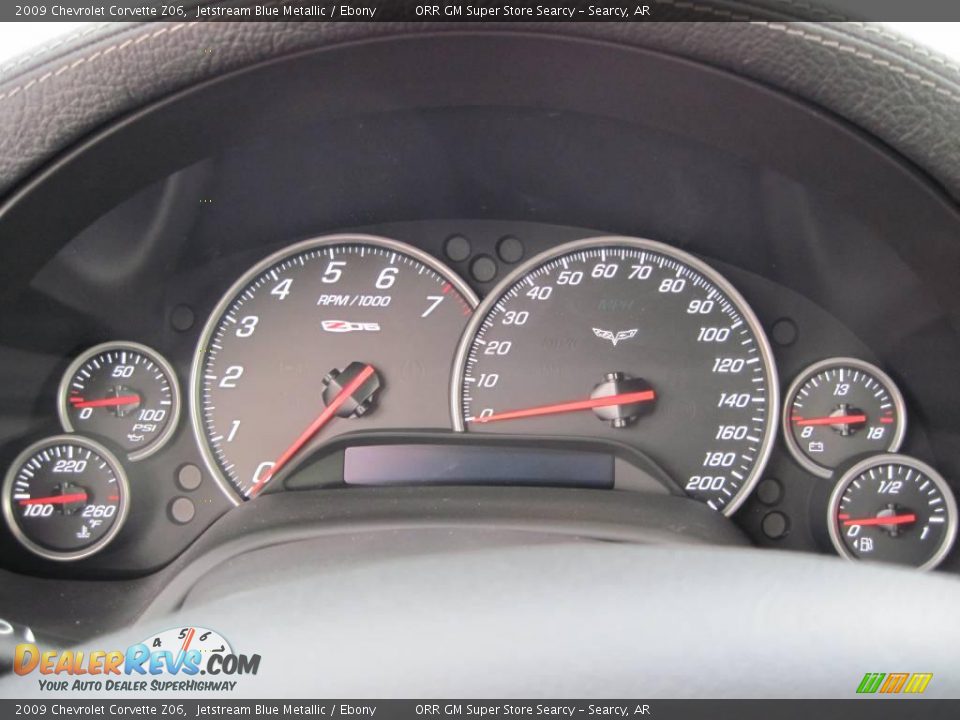 2009 Chevrolet Corvette Z06 Jetstream Blue Metallic / Ebony Photo #8
