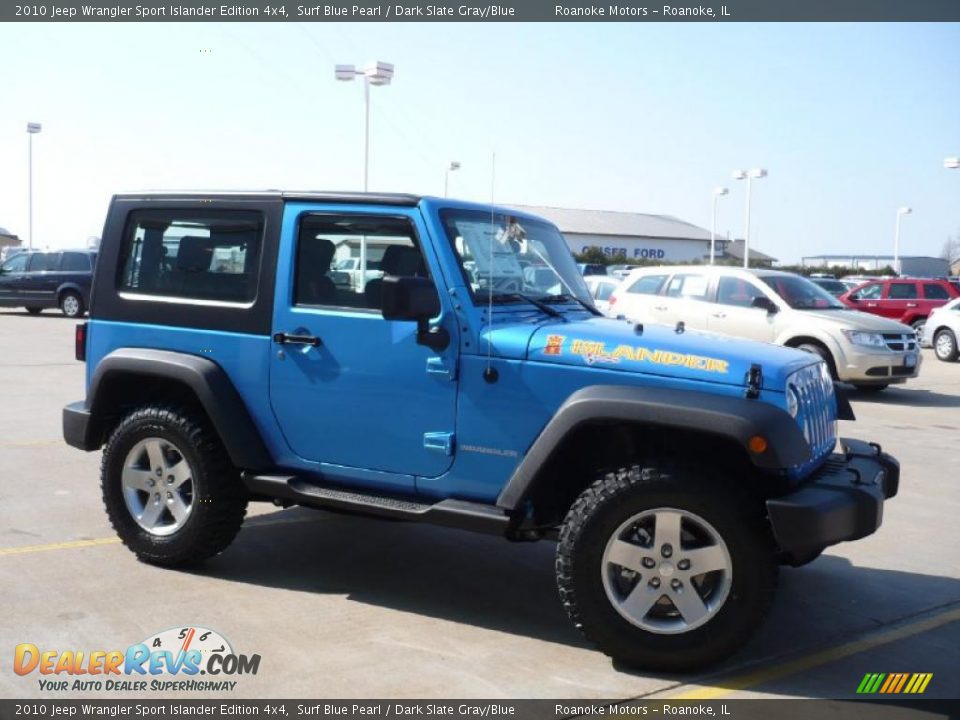 2010 Jeep Wrangler Sport Islander Edition 4x4 Surf Blue Pearl / Dark