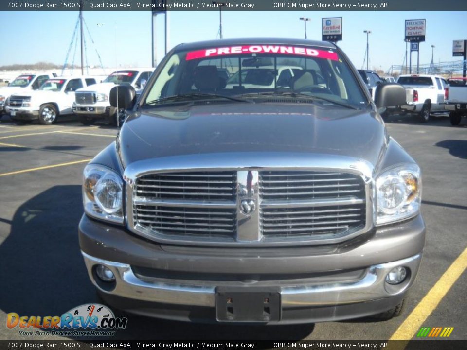 2007 Dodge Ram 1500 SLT Quad Cab 4x4 Mineral Gray Metallic / Medium Slate Gray Photo #2