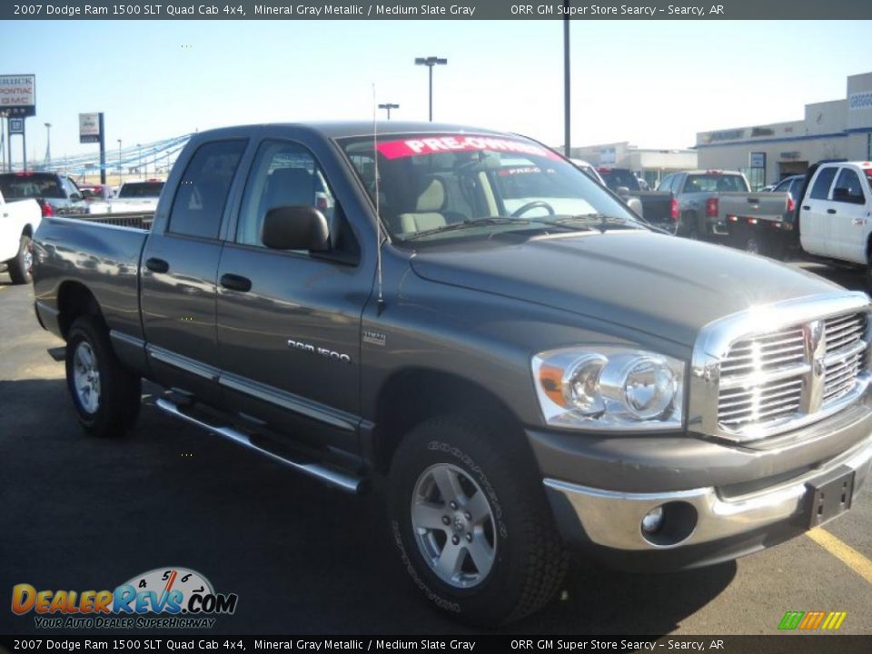2007 Dodge Ram 1500 SLT Quad Cab 4x4 Mineral Gray Metallic / Medium Slate Gray Photo #5