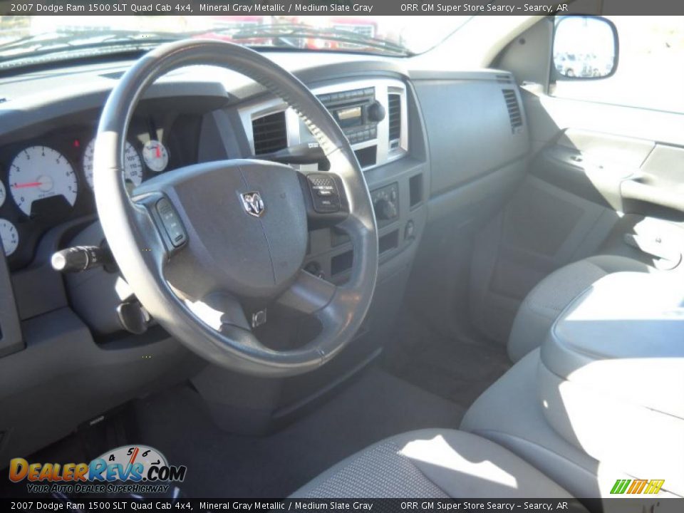 2007 Dodge Ram 1500 SLT Quad Cab 4x4 Mineral Gray Metallic / Medium Slate Gray Photo #7