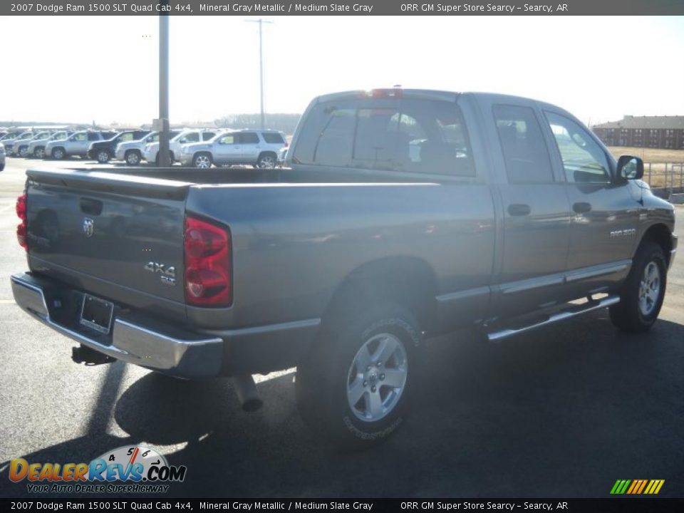 2007 Dodge Ram 1500 SLT Quad Cab 4x4 Mineral Gray Metallic / Medium Slate Gray Photo #14