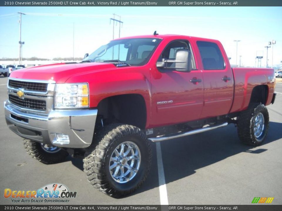 2010 Chevrolet Silverado 2500HD LT Crew Cab 4x4 Victory Red / Light Titanium/Ebony Photo #1