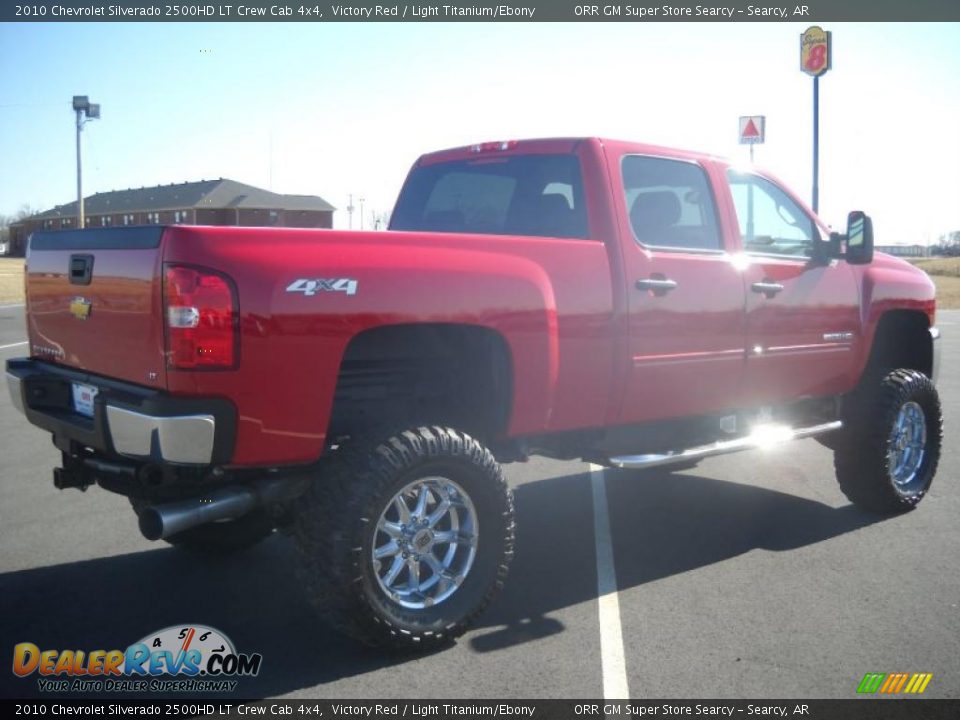 2010 Chevrolet Silverado 2500HD LT Crew Cab 4x4 Victory Red / Light Titanium/Ebony Photo #8
