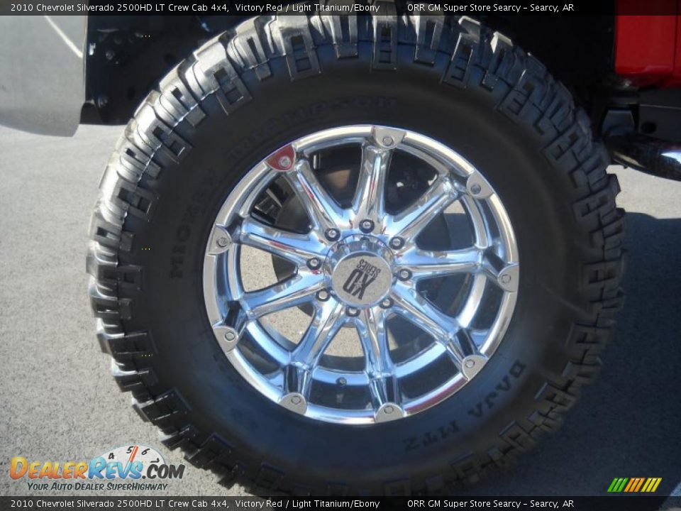 2010 Chevrolet Silverado 2500HD LT Crew Cab 4x4 Victory Red / Light Titanium/Ebony Photo #10