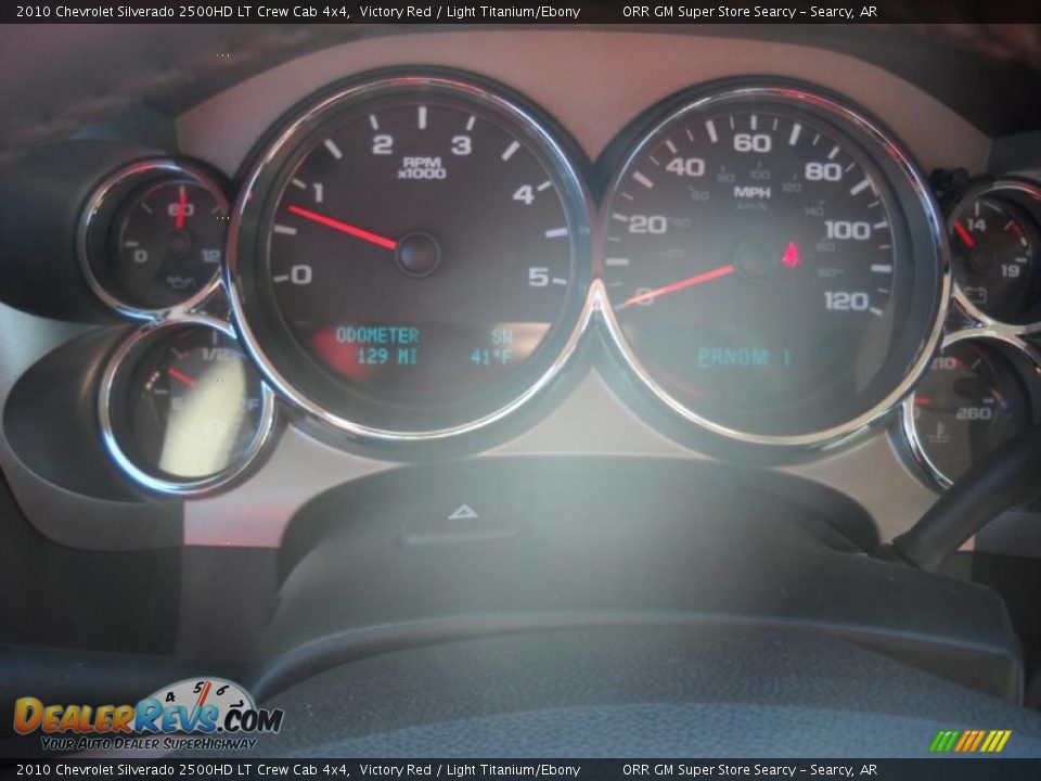 2010 Chevrolet Silverado 2500HD LT Crew Cab 4x4 Victory Red / Light Titanium/Ebony Photo #13