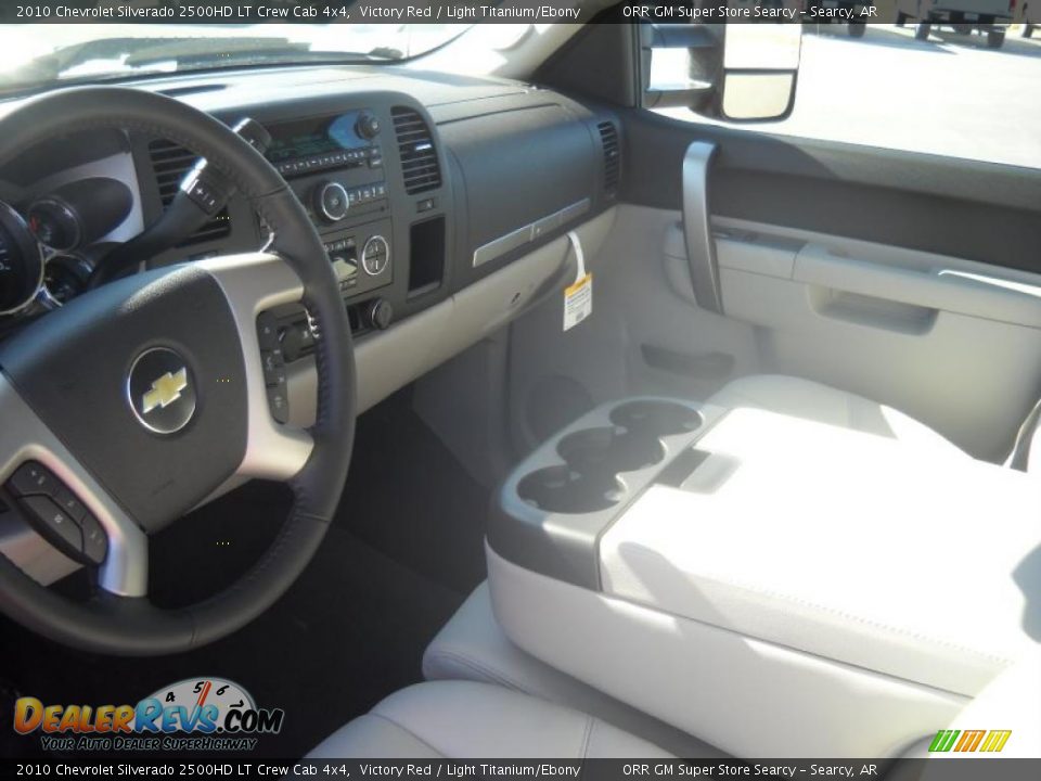 2010 Chevrolet Silverado 2500HD LT Crew Cab 4x4 Victory Red / Light Titanium/Ebony Photo #16