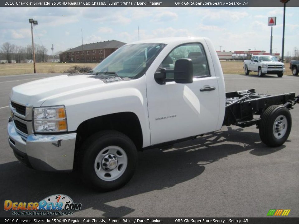 2010 Chevrolet Silverado 2500HD Regular Cab Chassis Summit White / Dark Titanium Photo #1