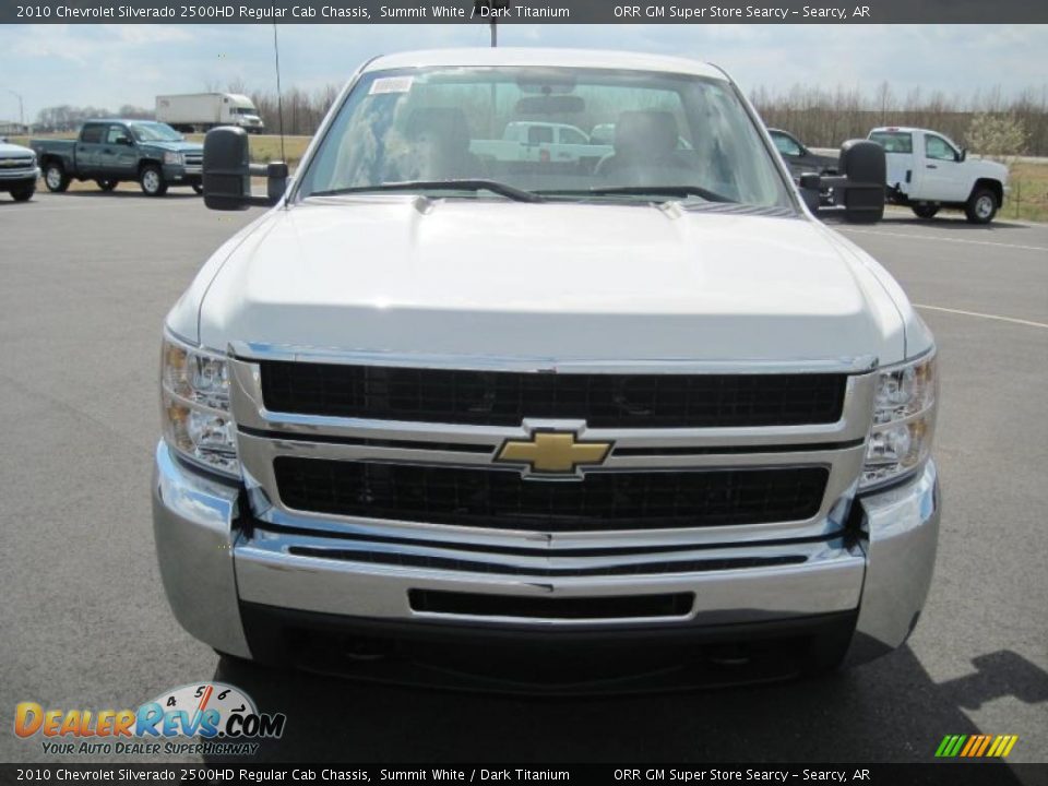 2010 Chevrolet Silverado 2500HD Regular Cab Chassis Summit White / Dark Titanium Photo #2